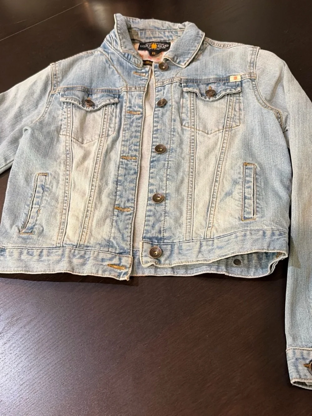 Lucky Brand Light Blue Kids Denim Jacket